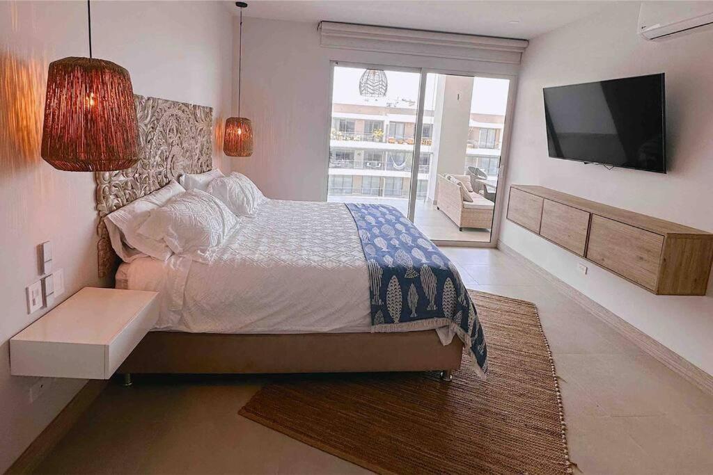 Lujoso Penthouse - Vista Al Mar - Playa Privada Apartment Cartagena Exterior photo